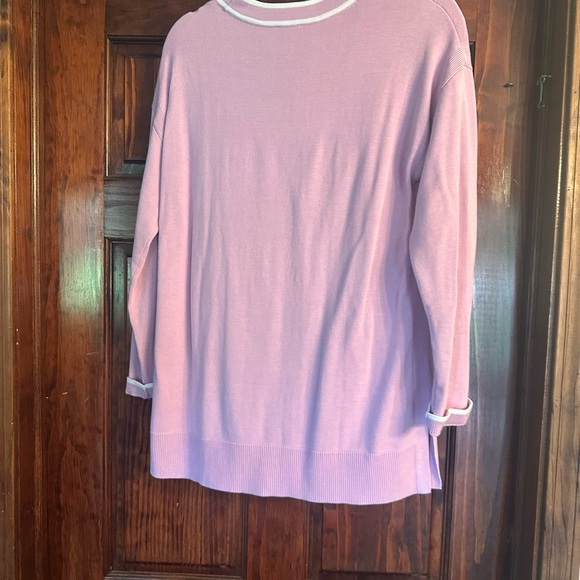 Elegant Pink Button-Up Cardigan - Picture 2 of 5
